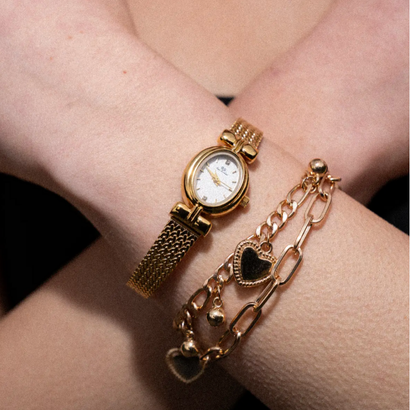 Montre Bracelet Vintage Femme – Élégance Intemporelle